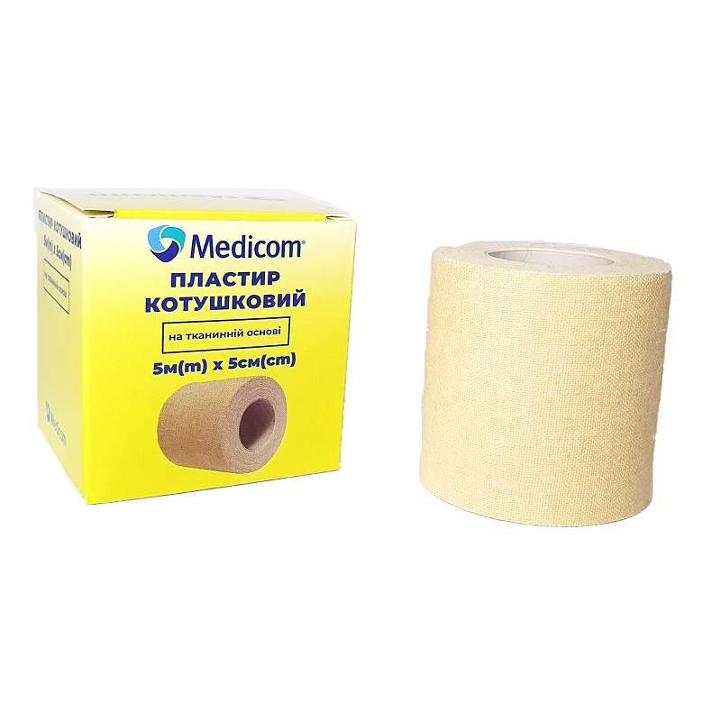 Пластир медичний котушковий MEDICOM®, 5смX500cм (4820242630157)